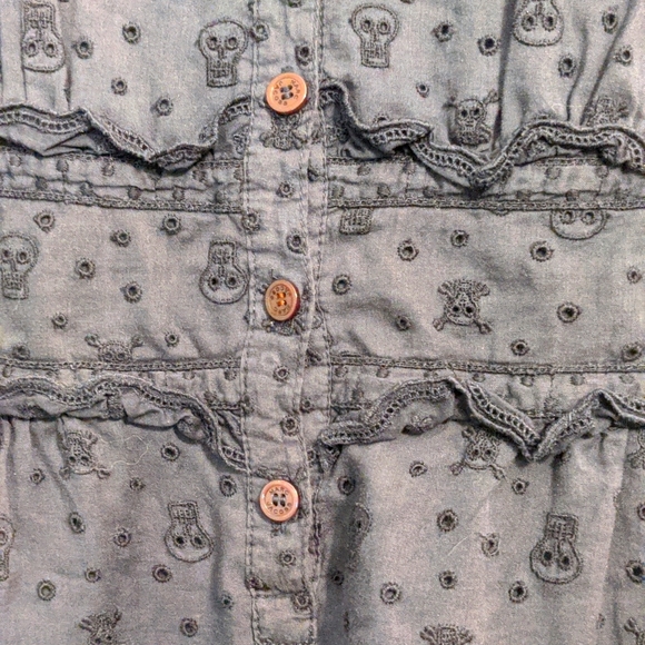 Marc Jacobs navy eyelet skull dress 2 - Picture 4 of 5